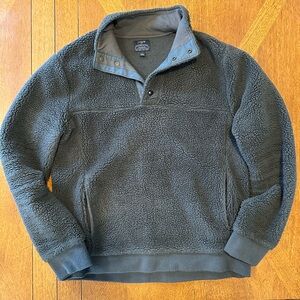 J. Crew Olive Fleece Pullover